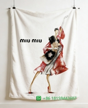 Miumiu Throw Blankets